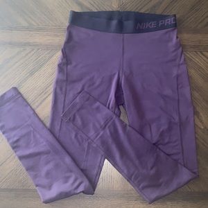 Nike Pro Dri Fit Purple Leggings
